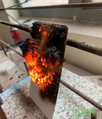 三明膨胀型钢结构防火涂料-燃烧效果